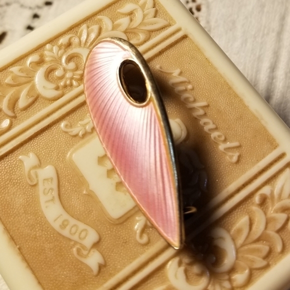 VINTAGE ivar holth sterling guilloche brooch - Picture 2 of 8